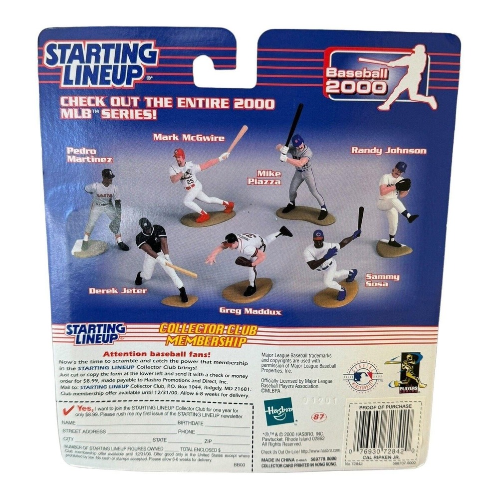 Cal Ripken Jr. Starting Lineup Baseball 2000 Extended Series Action Figure - Picture 2 of 2